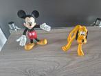 Mickey en Pluto, Ophalen of Verzenden, Mickey Mouse, Zo goed als nieuw, Beeldje of Figuurtje