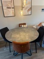 Ronde eettafel diameter 120, Huis en Inrichting, Tafels | Eettafels, Ophalen, Overige materialen, Gebruikt, Rond