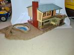 Villa huis met leeg zwembad in ho, Hobby en Vrije tijd, Modeltreinen | H0, Gebruikt, Jouef, Gelijkstroom of Wisselstroom, Brug, Tunnel of Gebouw