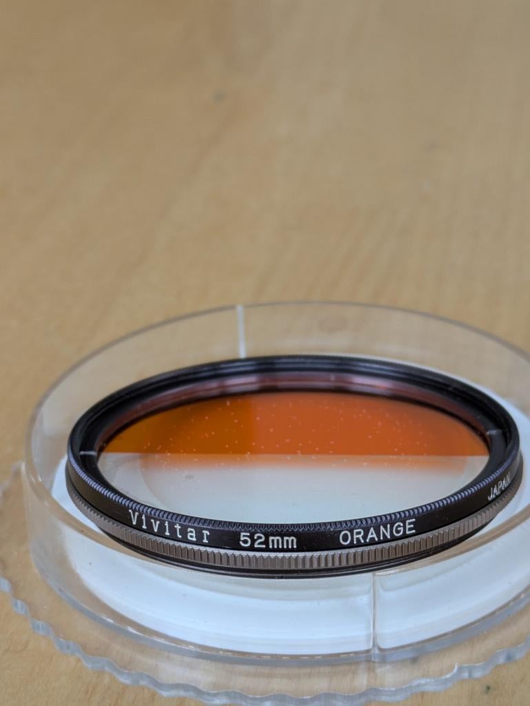 Vivitar 52mm Orange effect filter, Ophalen of Verzenden, Zo goed als nieuw, 50 tot 60 mm, Overige typen