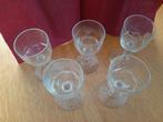 Vintage: 5 Mooi gegraveerde likeur/borrel glaasjes ZGAN, Ophalen of Verzenden
