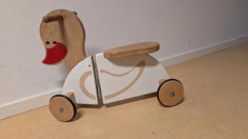 Houten Loopvoertuig - Eend Design beschikbaar voor biedingen