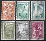 Griekenland 1951 wederopbouw complete serie Vl. 661/666, Verzenden, Griekenland, Gestempeld