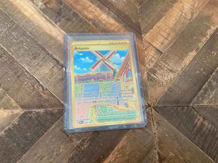 Pokémonkaart Artazon – Full Art Gold Trainer (mint), Hobby en Vrije tijd, Verzamelkaartspellen | Pokémon, Zo goed als nieuw, Ophalen of Verzenden
