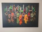 CANVAS doek verschillende kruiden keuken - Nieuw 120 x 80, Huis en Inrichting, Woonaccessoires | Schilderijen, Tekeningen en Foto's