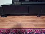 Zwarte TV meubel, Ophalen, Gebruikt, 150 tot 200 cm, Minder dan 100 cm