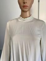 i514 Patrizia Pepe maat 38=M zijden blouse top gebr. wit, Kleding | Dames, Blouses en Tunieken, Maat 38/40 (M), Wit, Ophalen of Verzenden