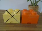 Grote vierkante oranje Lego opbergbox, opberg box, doos, Kinderen en Baby's, Kinderkamer | Inrichting en Decoratie, Overige typen