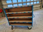 magazijnkar -etagekar zwaar (fetra) 4 stuks bakkenkar, 100 liter of meer, Ophalen, Gebruikt, Transportkar