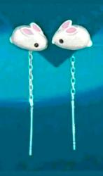 Oorbellen konijn, Sieraden, Tassen en Uiterlijk, Oorbellen, Verzenden, Nieuw, Zilver, Hangers