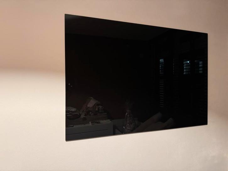 Zwart Glassboard/Glazen whiteboard 60x90 Zo goed als nieuw!, Huis en Inrichting, Woonaccessoires | Memoborden, Zo goed als nieuw