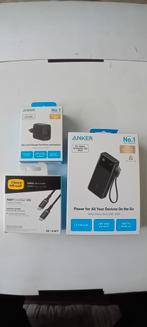 Anker powerbank met adapter oplader en otterbox usb-c kabel, Ophalen of Verzenden, Nieuw, Anker