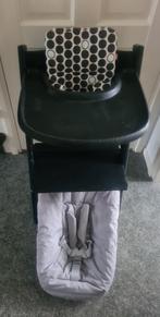 Complete stokke tripl trapp stoel + alle toebehoren, Ophalen, Gebruikt, Meegroeistoel, Stoelverkleiner
