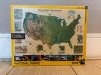 National Geographic Puzzel - Nationale Parken USA - 1000 stu, Ophalen of Verzenden, 500 t/m 1500 stukjes, Zo goed als nieuw, Legpuzzel