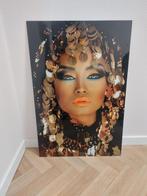 Queen of Gold schilderij 90 x 60 cm, Huis en Inrichting, Woonaccessoires | Schilderijen, Tekeningen en Foto's, Ophalen, Zo goed als nieuw