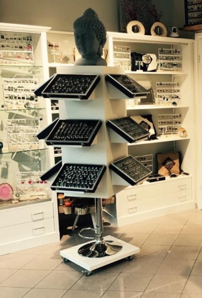 Display carrousel voor sierradenbakken., Huis en Inrichting, Kasten | Dressoirs, Gebruikt, 50 tot 100 cm, 75 cm of meer, Metaal