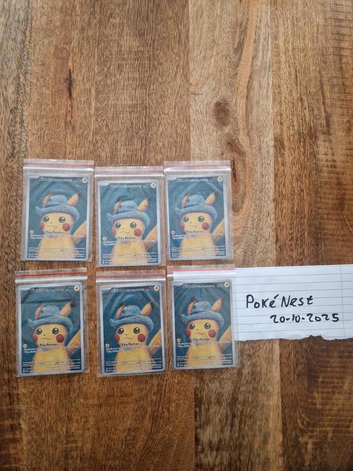 Pikachu van Gogh Proxy Set - 6 Kaarten, Verzamelen, Poppetjes en Figuurtjes, Ophalen of Verzenden