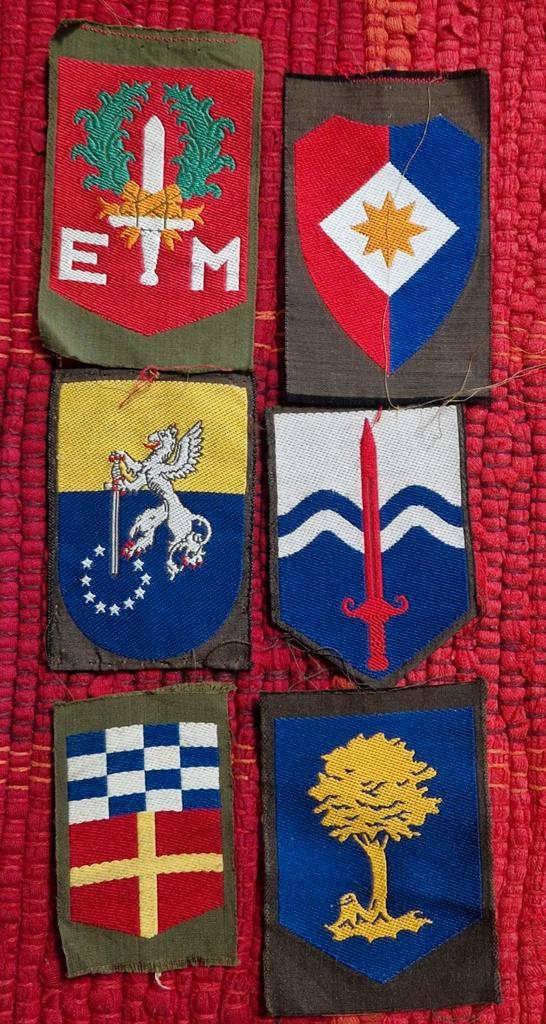 Militaire emblemen. Los te koop., Verzamelen, Militaria | Algemeen, Landmacht, Embleem of Badge, Nederland, Ophalen of Verzenden