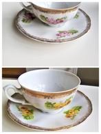 2 vintage porseleinen kop en schotels/kronester Bavaria, Antiek en Kunst, Antiek | Servies los, Ophalen of Verzenden