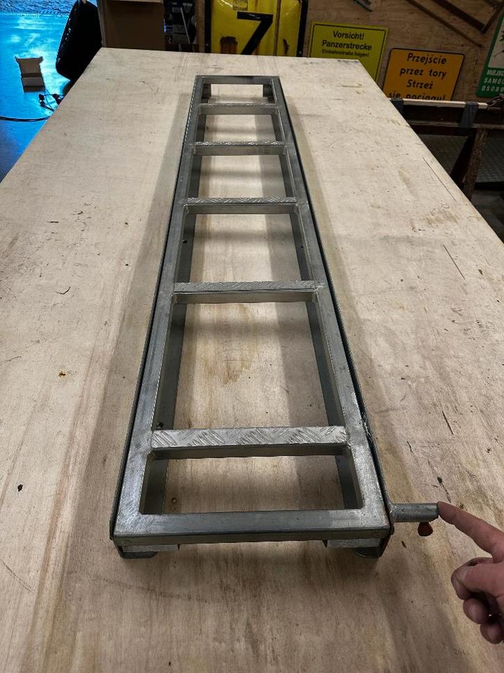 Ladder camper uitschuifbaar met dakhouder en vergrendeling, Auto-onderdelen, Carrosserie en Plaatwerk, Achterklep, Voor, Gebruikt