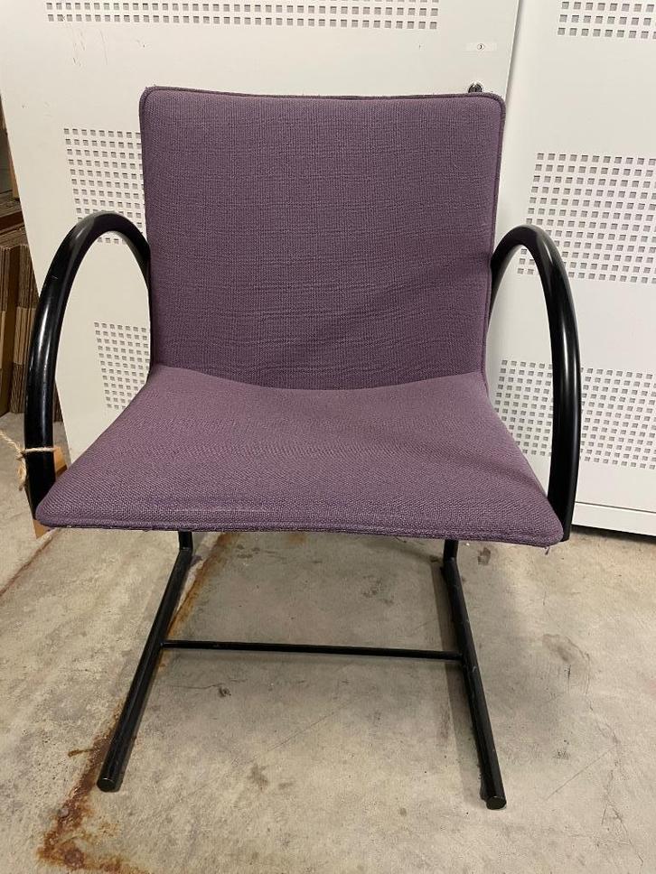 Design stoel Cirkel, Huis en Inrichting, Stoelen, Gebruikt, Eén, Blauw, Ophalen