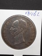 Rijksdaalder 1846 koning Willem II Lelie, Zilver, Ophalen of Verzenden, Losse munt, 2½ gulden