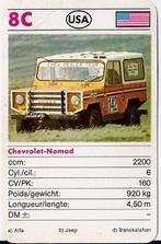 Kw1600 autokaartje 8c -- chevrolet - nomad, Verzamelen, Automerken, Motoren en Formule 1, Auto's, Ophalen of Verzenden, Zo goed als nieuw