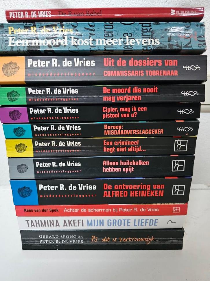 Peter R. de Vries Boeken Collectie, Boeken, Overige Boeken, Gelezen, Ophalen of Verzenden