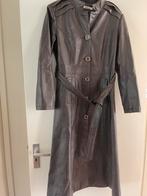 Leren lange jas, Kleding | Dames, Jassen | Zomer, Ophalen of Verzenden, Zo goed als nieuw, Maat 42/44 (L), Bruin