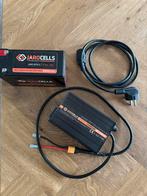 Jarocells 9ah-12,8v accu + lader, Ophalen of Verzenden, Gebruikt, Motor en Techniek, Zeilboot of Motorboot