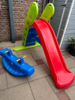 Glijbaan wip en tafel en stoeltjes, Kinderen en Baby's, Speelgoed | Buiten | Speeltoestellen, Ophalen of Verzenden, Zo goed als nieuw