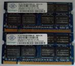 DDR2 2x 2GB PC2-5300S 667MHz Nanya Sodimm 0833 0833, Computers en Software, RAM geheugen, Gebruikt, Verzenden, DDR2, 667MHz