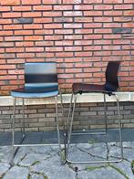 2 zwarte barkrukken van Ikea, Huis en Inrichting, Ophalen, Kunststof, Gebruikt, 60 tot 90 cm