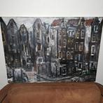 Olieverfschilderij 'Stadsgezicht Amsterdam '30', Ophalen of Verzenden