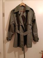 Nep leren olijf groene jas, Ophalen, Zo goed als nieuw, Maat 38/40 (M), Groen