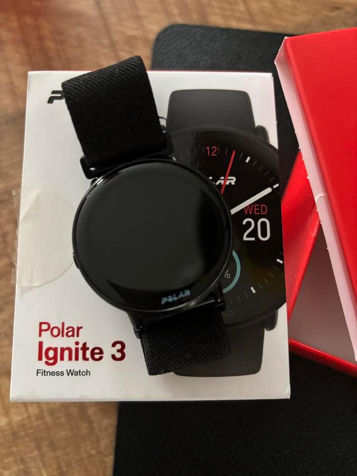 Polar Ignite 3 - Nieuwstaat!, Sieraden, Tassen en Uiterlijk, Activity trackers, Zo goed als nieuw, Android, Zwart, Waterdicht