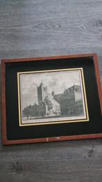 Gravure Oude Kerk te Middelburg, Antiek en Kunst, Kunst | Etsen en Gravures, Ophalen of Verzenden