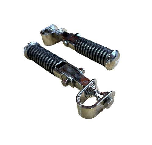 Voetsteunen set voor de valbeugel Chroom - Universeel, Motoren, Accessoires | Overige, Nieuw, Ophalen of Verzenden