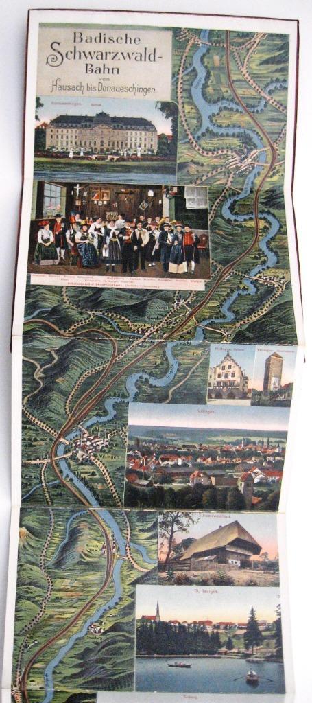Panorama der Badischen Schwarzwaldbahn [c1900] Spoorlijn, Antiek en Kunst, Antiek | Boeken en Bijbels, Ophalen of Verzenden