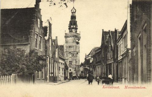 Kerkstraat. - Monnikendam. - 1903 gelopen, Verzamelen, Ansichtkaarten | Nederland, Gelopen, Utrecht, Voor 1920, Verzenden
