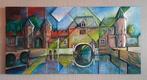 Schilderij “Gezicht op Koppelpoort Amersfoort”, Antiek en Kunst, Kunst | Schilderijen | Abstract, Ophalen
