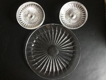 KRISTALLEN GEBAKSSTEL 10-delig VINTAGE beschikbaar voor biedingen