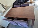Eettafel houten evt stoelen ook te koop, bieden, 200 cm of meer, Zo goed als nieuw, Rechthoekig, 50 tot 100 cm