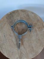 Bevestigingsbeugel zinken regenpijp 80mm met schroefstift, Afvoer, Nieuw, Ophalen of Verzenden, Zink