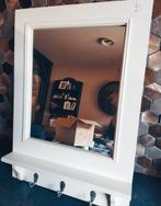 Landelijke Spiegel Met Haken, Minder dan 100 cm, Minder dan 50 cm, Rechthoekig, Ophalen of Verzenden