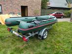 Rib+Honda BF6+ Pega trailer, Watersport en Boten, Rubberboten, Zo goed als nieuw, Benzine, Minder dan 70 pk, Overige materialen