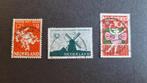 Plaatsnaamstempels NL - Wijnjeterp, Wildervank, Woerden, Verzenden, Na 1940, Gestempeld