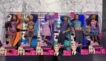 6x barbie en ken Fashionistas swapping style (zeldzaam) beschikbaar voor biedingen
