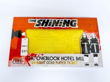 The Shining overlook hotel 24 carat gold plated ticket new beschikbaar voor biedingen