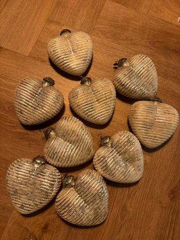 9 riviera maison kerstballen hart beschikbaar voor biedingen
